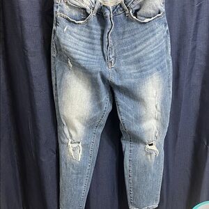 Distressed Blue Women's Jeans